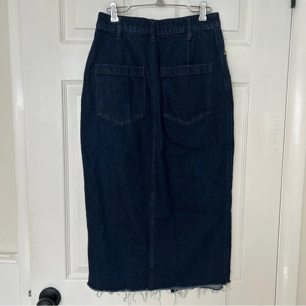 Free People Wilshire Denim Midi Skirt